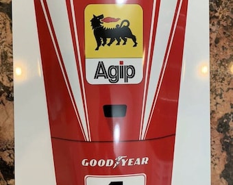 Letrero de aluminio para garaje del Gran Premio de F1 de 1976 de Niki Lauda