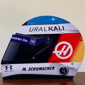 Racing F1  inspired helmet wall decor garage art
