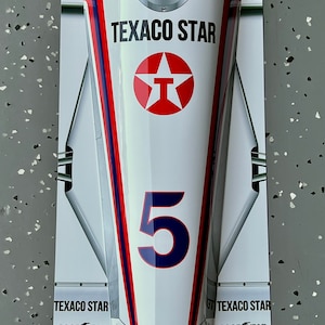 Leggenda delle corse Tom Sneva 1983 Indy 500 decorazione murale ispirata cartello garage man-cave