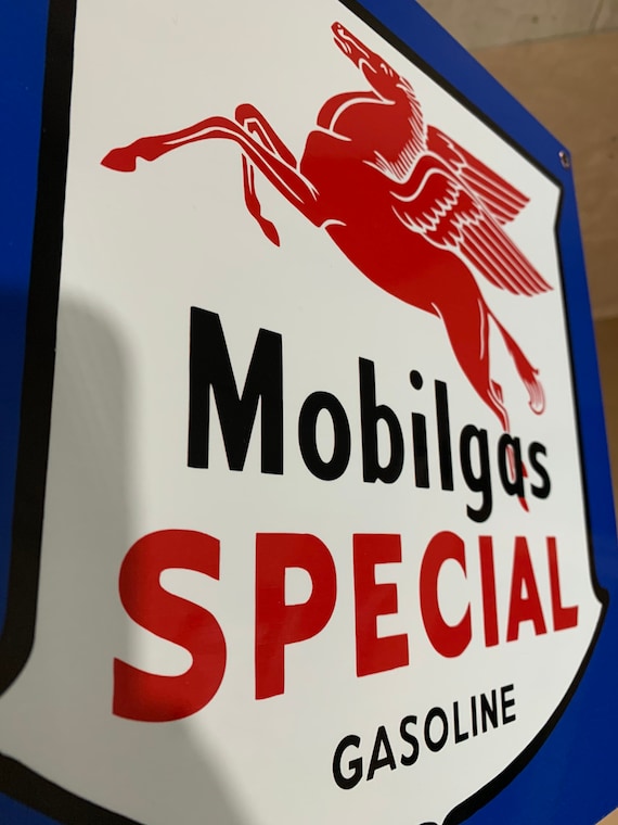 Mobil モービルガス レトロ看板