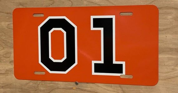 Dodge Charger Orange Tnt Express Gen Lee Inspired License | Etsy