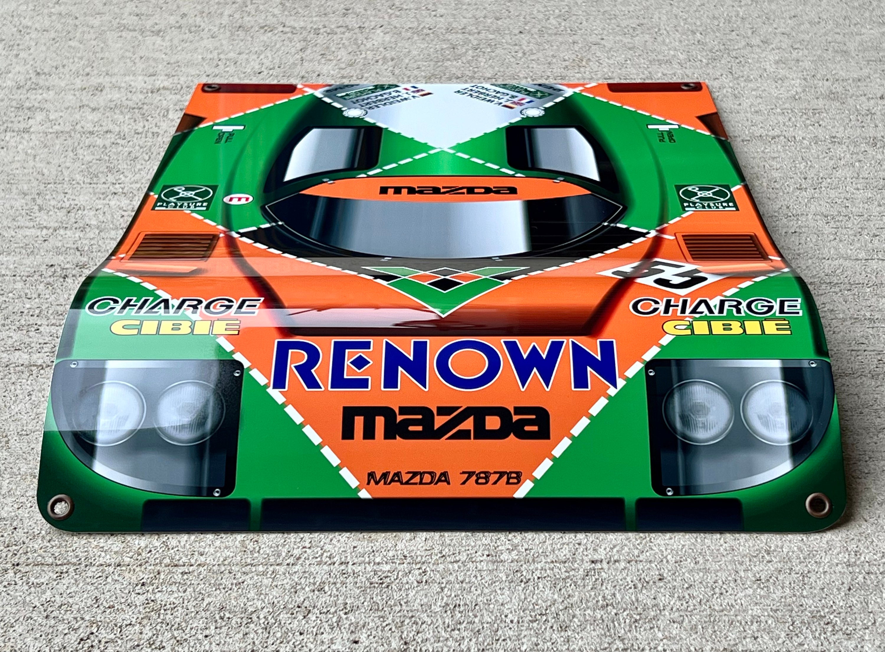 レーシング 1991 ルマン優勝者マツダ 787b フロント 3D 効果に