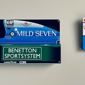 Racing legend Michael Schumacher Benneton 1994 F1 inspired art wall decor