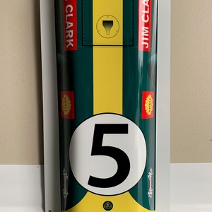 F1 racing legend Jim Clark Team ford inspired 3D wall art garage art sign