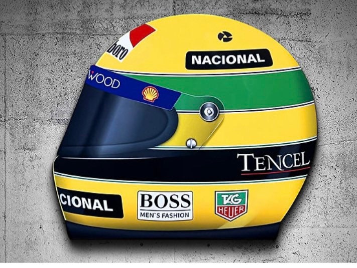 Ayrton Senna MP4 Helmet 3D Style Aluminum Wall Art - 12 Inch - Etsy