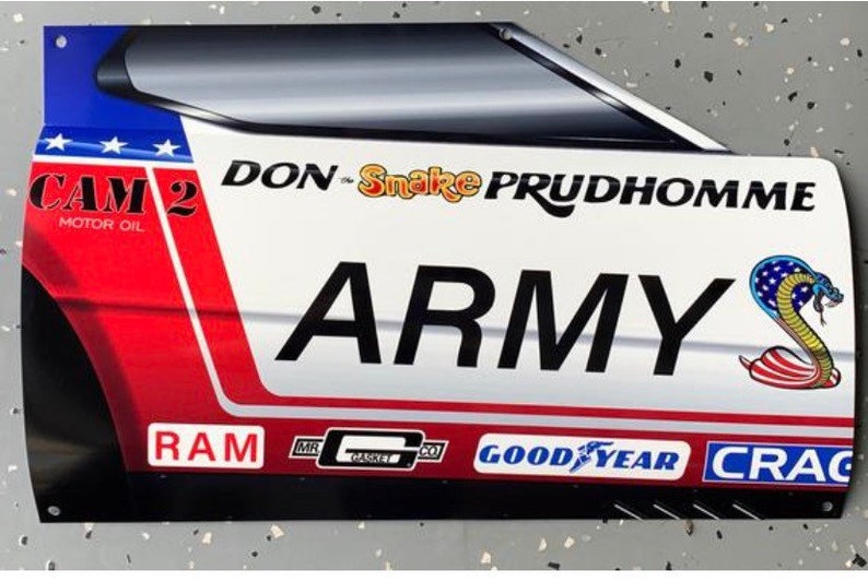 Drag Racing Legend Don Prudhomme Army Inspired Dragster 3D - Etsy