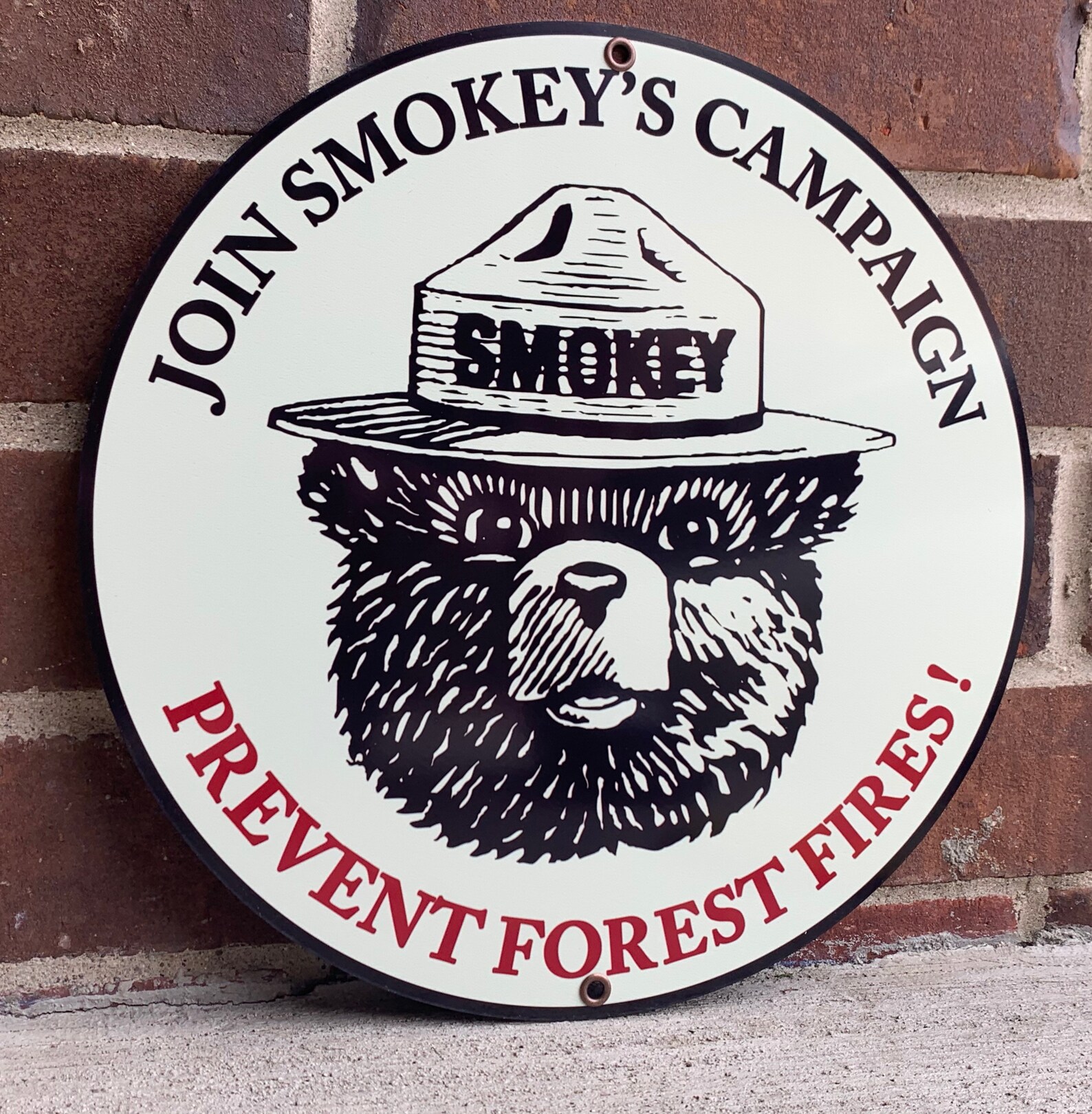 Smokey Bear Forest Fire Prevention Inspired Art Wall Decor Etsy