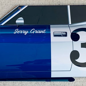 Racing 1969 AMC javelin trans am series jerry grant inspired garage decor art 3D sign
