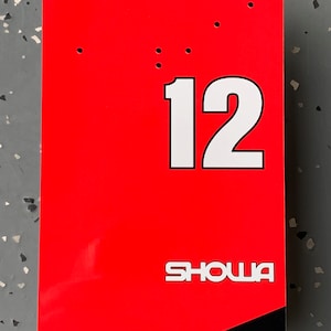 Racing F1 mclaren Honda mp4 Senna tail car inspired 3D wall art garage decor sign
