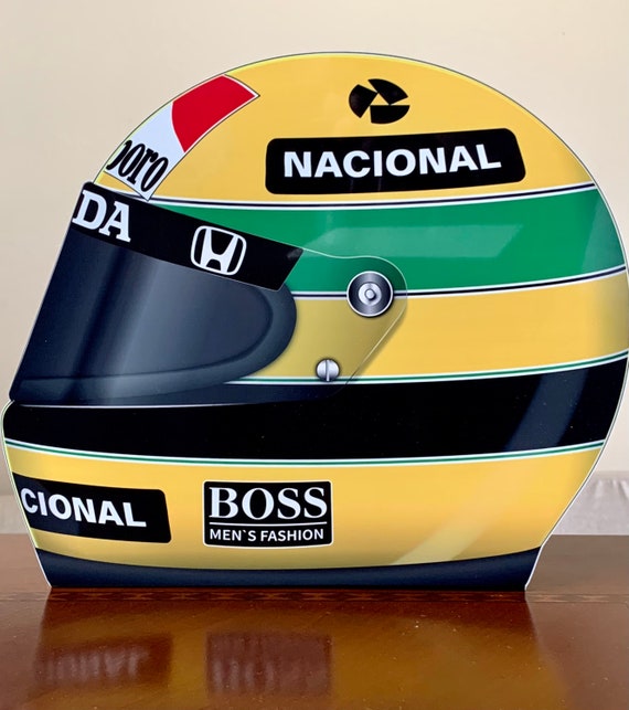 F1 アイルトン・セナ ヘルメット　ミニチャンプス　マクラーレン ホンダ MINICHAMPS 1/8スケール ヘルメット アイルトン・セナ ブラジル