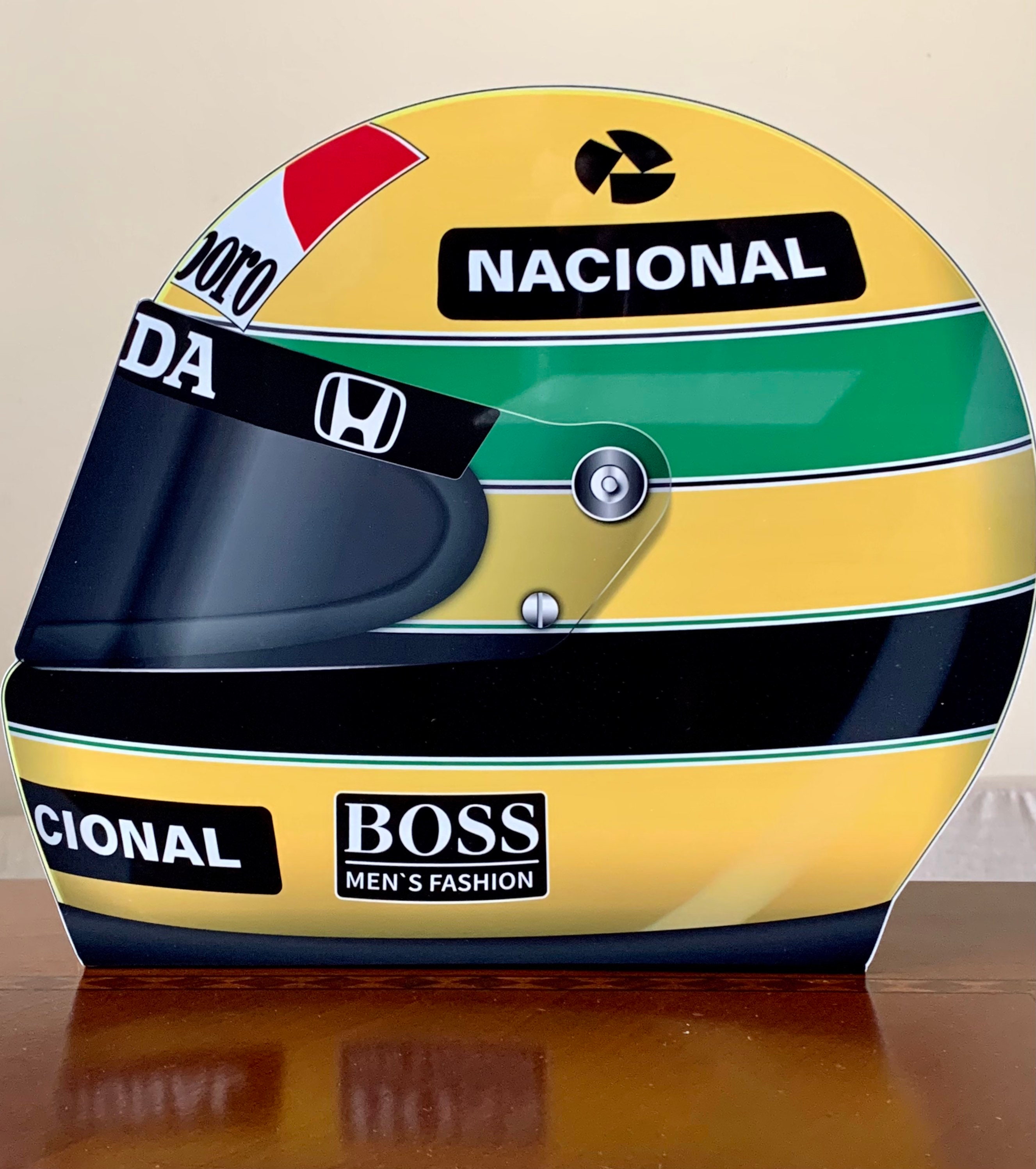 1988 A．セナ マクラーレン・ホンダ ヘルメット・ピンバッチ