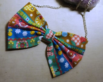Super Cute Kawaii Bow Necklace - Decora Lolita Decorakei