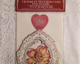 1984 Vintage Reproduction Victorian Valentine with Envelope NIB Deadstock