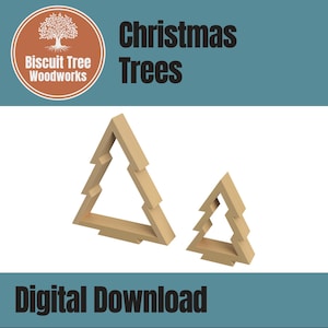 Wooden Christmas Trees - Digital Plans