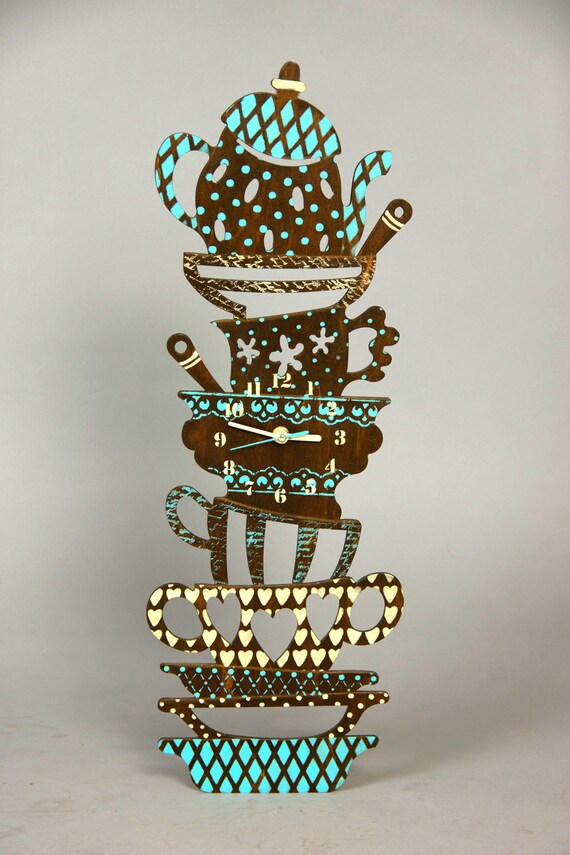 Kitsch Kitchen Wall Clocks Unique Clocks Funky Clocks Big Etsy