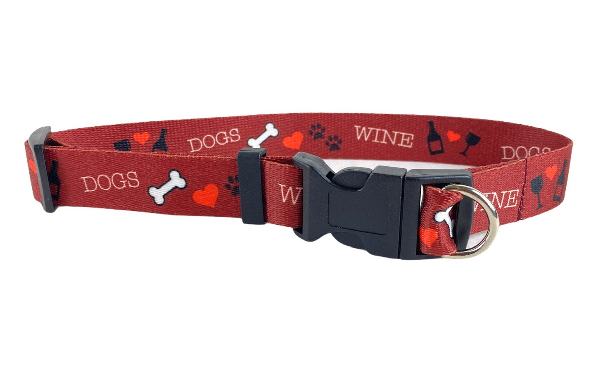 wine dog collar