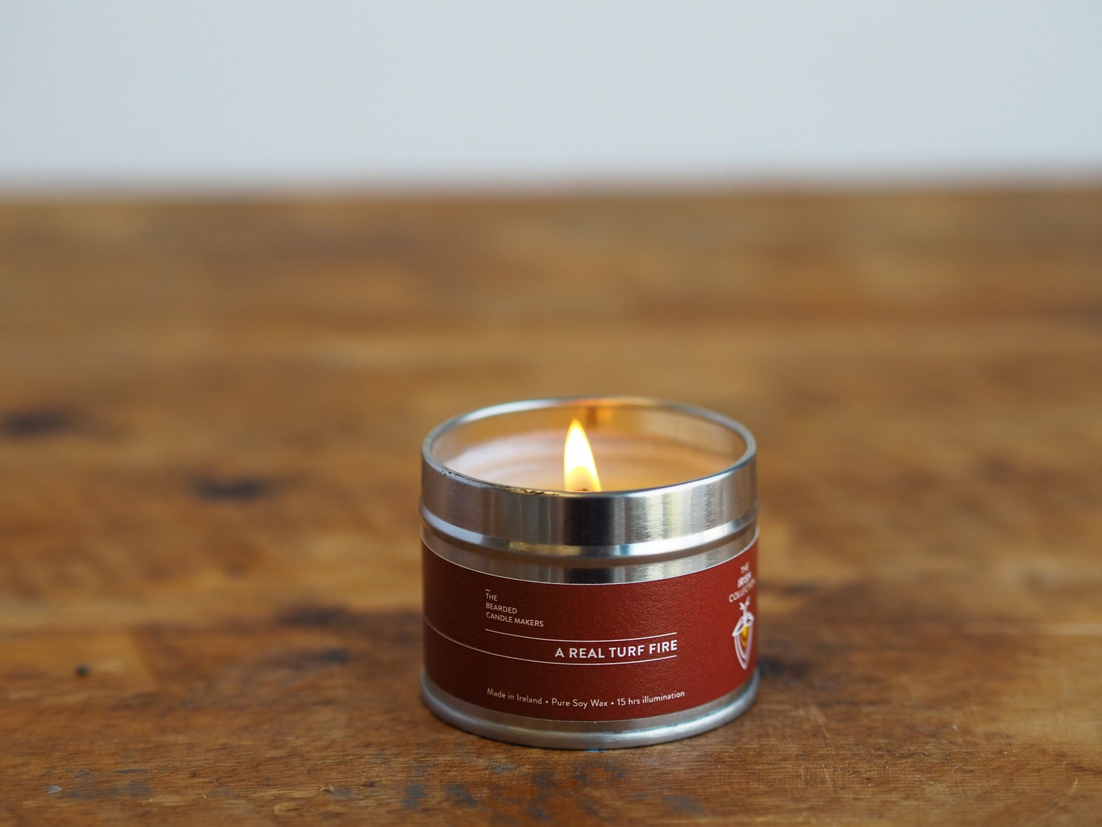 A Real Turf Fire Travel Candle Poured by Hand Irish Candle Etsy