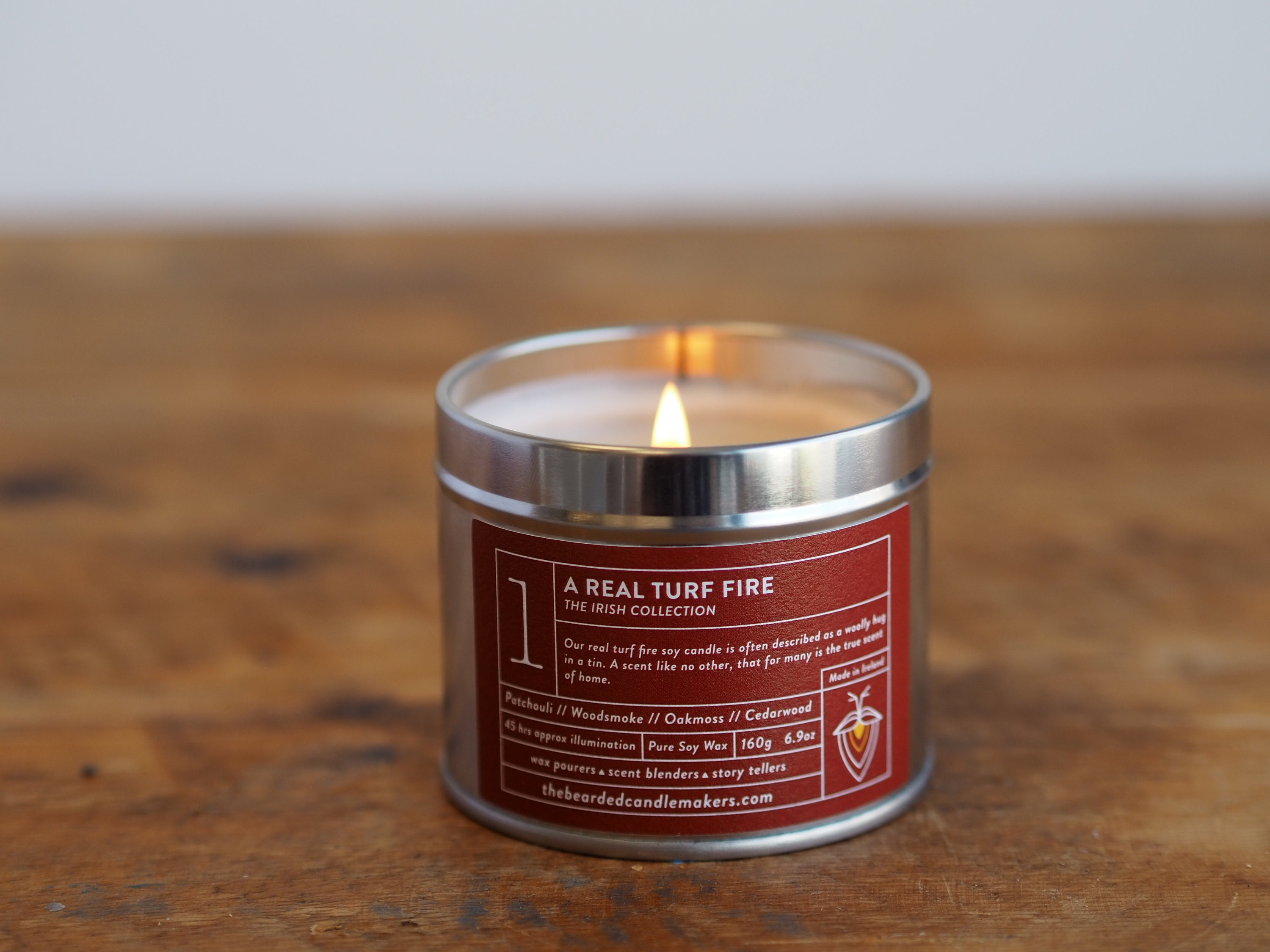 A Real Turf Fire Soy Candle Poured by Hand Irish Candle Etsy Ireland