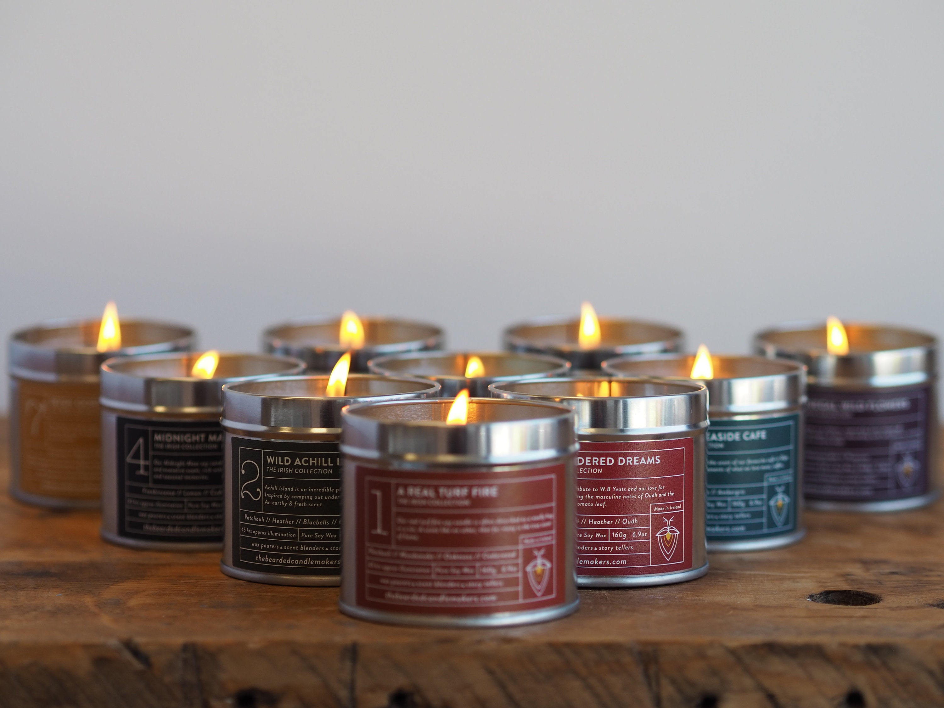 A Real Turf Fire Soy Candle Poured by Hand Irish Candle Etsy UK