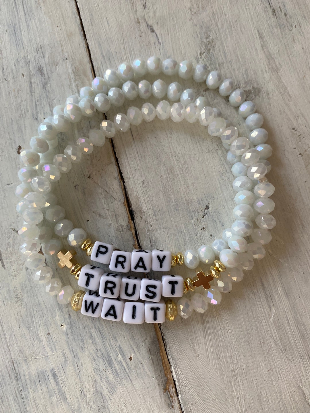 Hallelujah | Pray Wait Trust {Wristband} Hallelujah | Pray Wait Trust {Wristband}