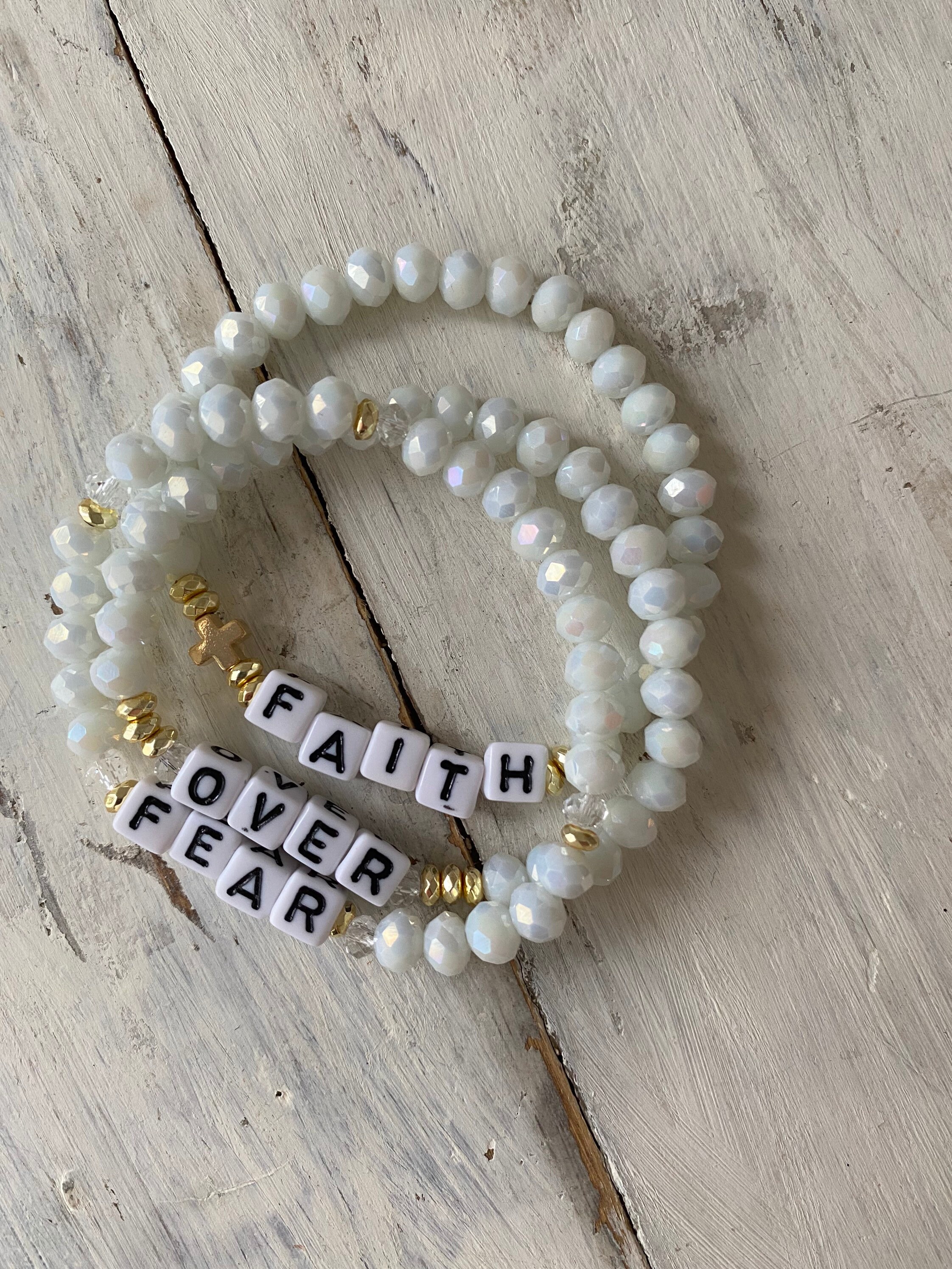 Faith beaded bracelet deals