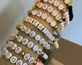 Bracelets with words of encouragement sale