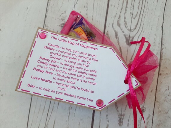 Little Bag Of Happiness Positive Thinking Novelty Gift Etsy