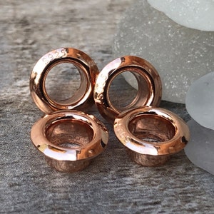 5mm Rose Gold Bead Cores, Solid Sterling Silver base metal Grommets, Resin  Eyelet, Paper Bead End Caps, European Beads, Lampwork Glass Find