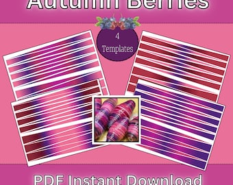 Autumn Berries Papierperlen-Vorlage - Erstelle atemberaubende, von der Natur inspirierte Perlen - Perfekt für die Verwendung mit dem Papierperlenroller - PDF Instant