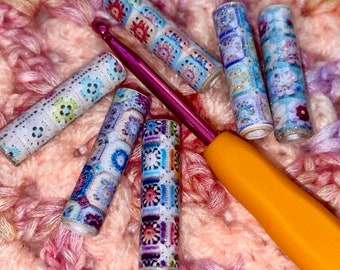 Crochet Granny Square Tube Bead Template - Perfect for using with your Paper Bead Roller - PDF Instant