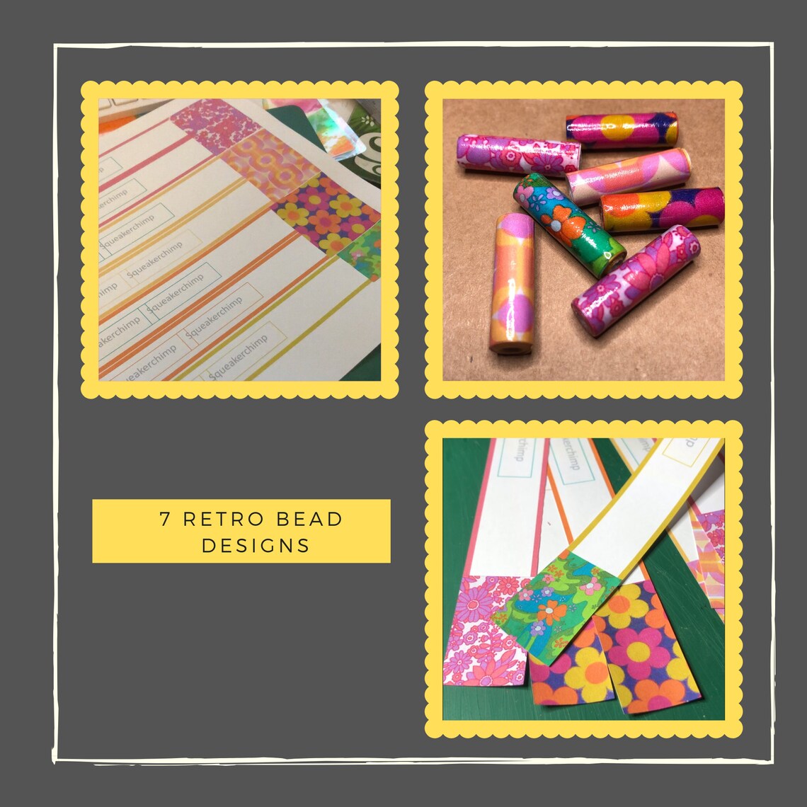 Paper Bead Template for Bead Rolling Instant Downloads PDF Etsy UK