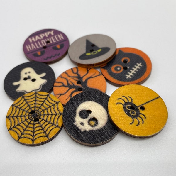 Halloween Buttons Etsy UK