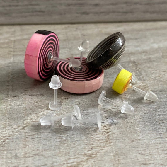 Hypoallergenic silicone earrings sale