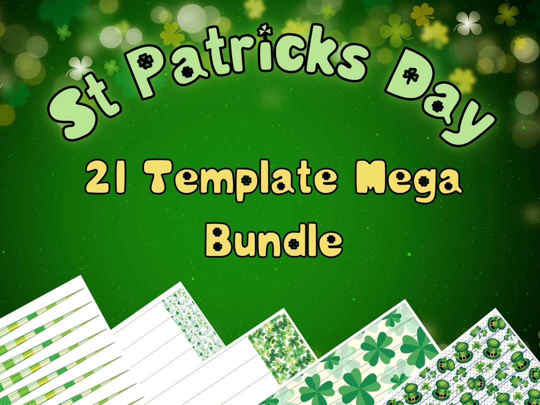 St Patrick's Day 21 Template Mega Bundle, Celebrate With the Irish ...