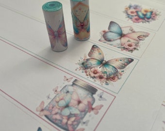 Schmetterling Papierperlen Vorlage - Perfekt für die Verwendung mit Ihrem Paper Bead Roller - PDF Instant