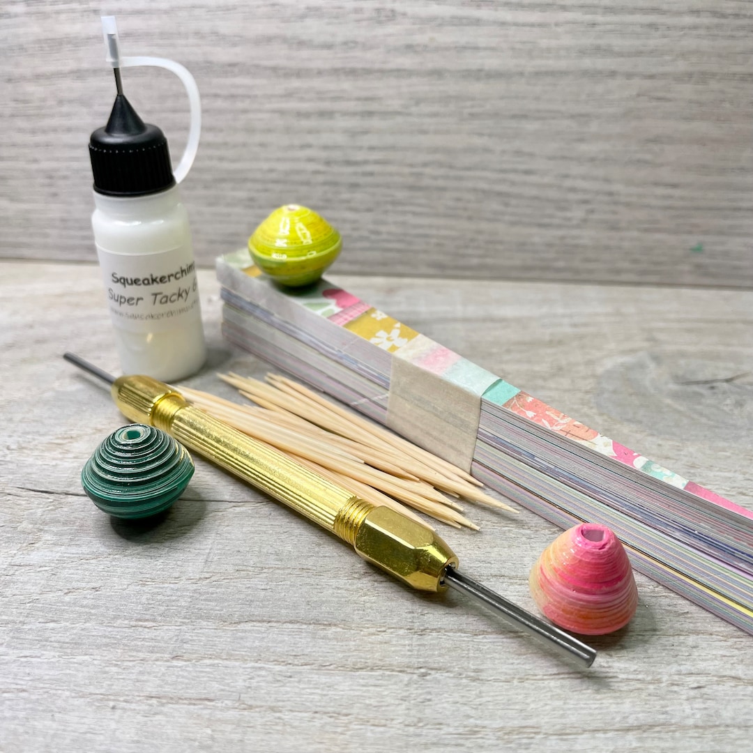 Paper Bead Making Kit Complete With Paper Bead Tool With 2 Size Rollers
