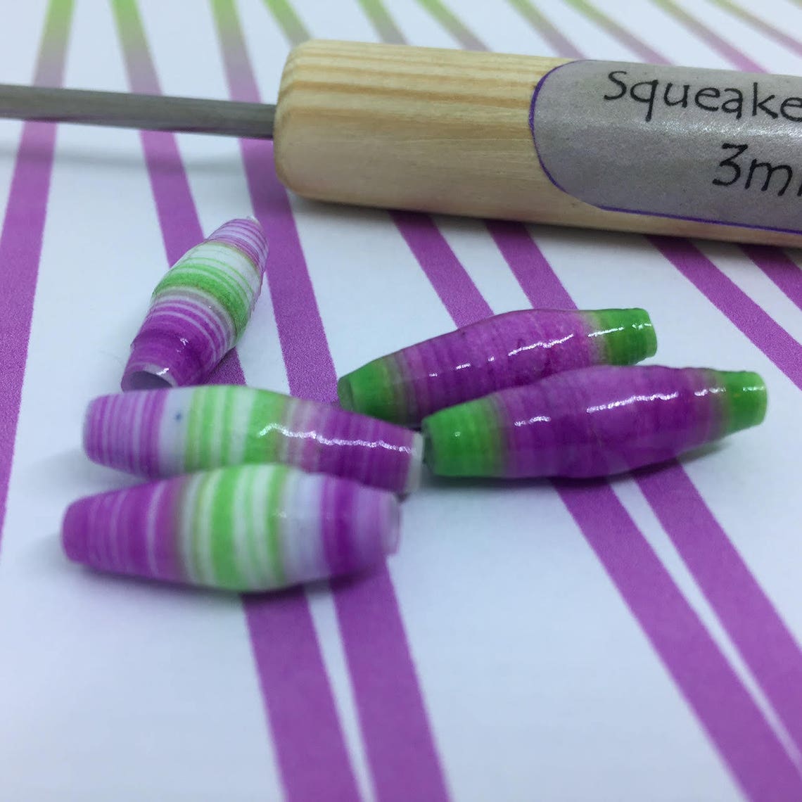 Paper Bead Making Template Instant Printable Digital Download Etsy UK