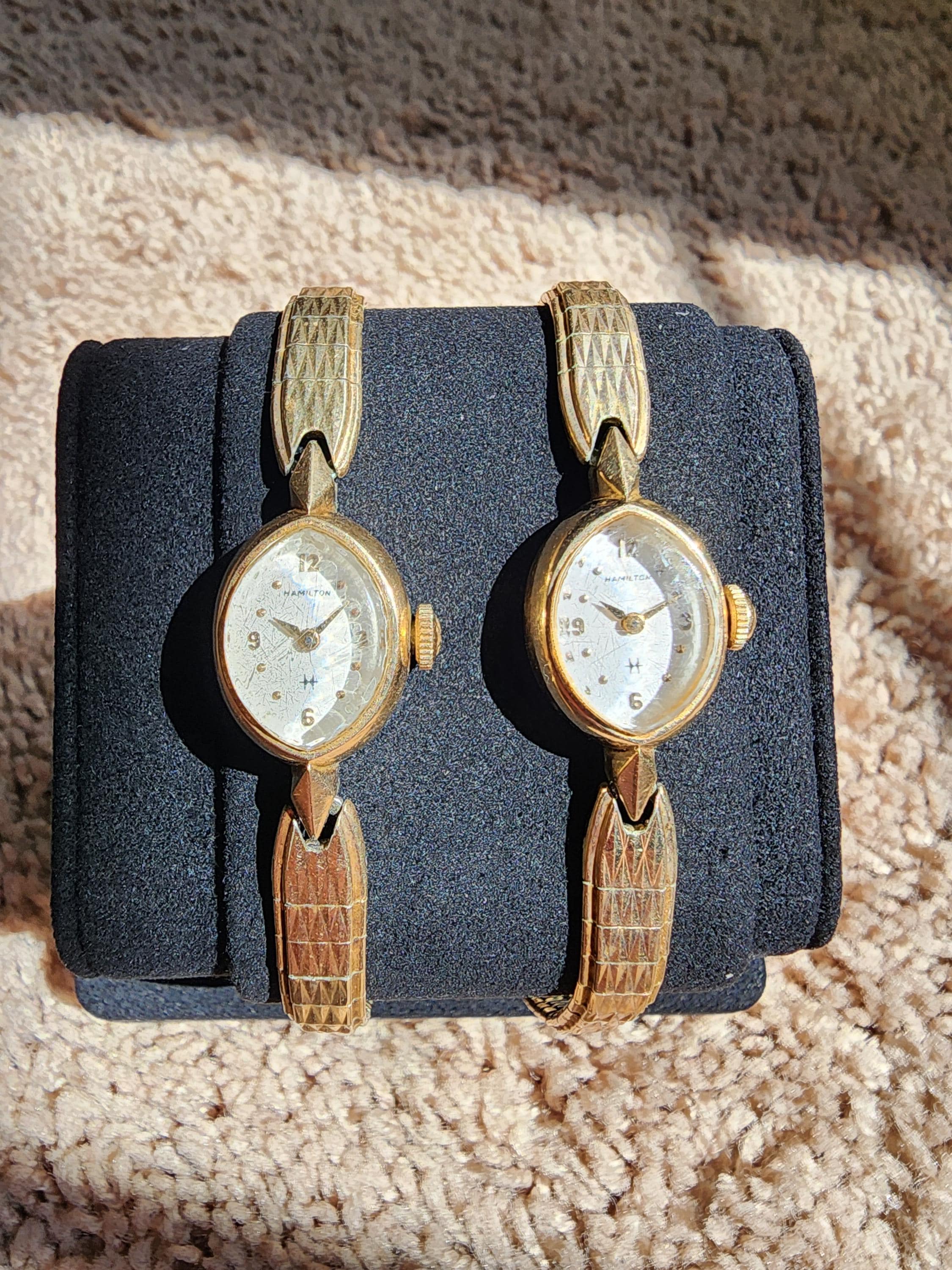 10k Gold Hamilton Womens Ladies Watch - Etsy