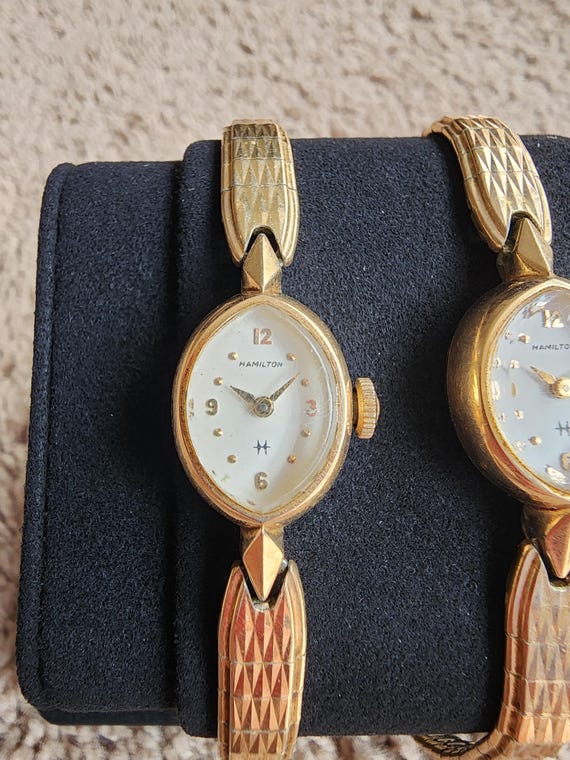 1960 Vintage Hamilton Women's 10k Gold RGP Mechanical… - Gem