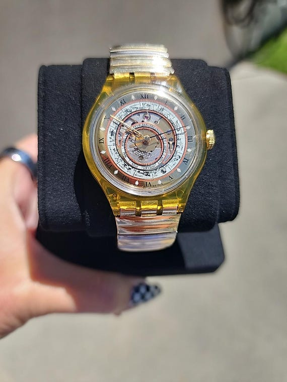 VTG Swatch Watch SAK113 Serti Misterieux 1994 Automatic