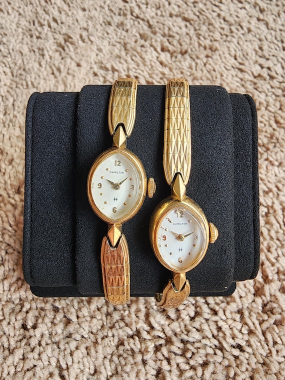1960 Vintage Hamilton Women's 10k Gold RGP Mechanical… - Gem
