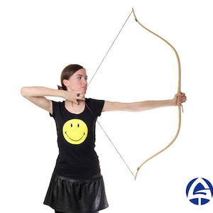 Arco recurvo, arco asiático, arco mongol de 59&quot;, arco ecuestre, arco de caza, arco de cazador, arco de caballería, arco de tiro con arco a caballo, arco de tiro con arco montado.