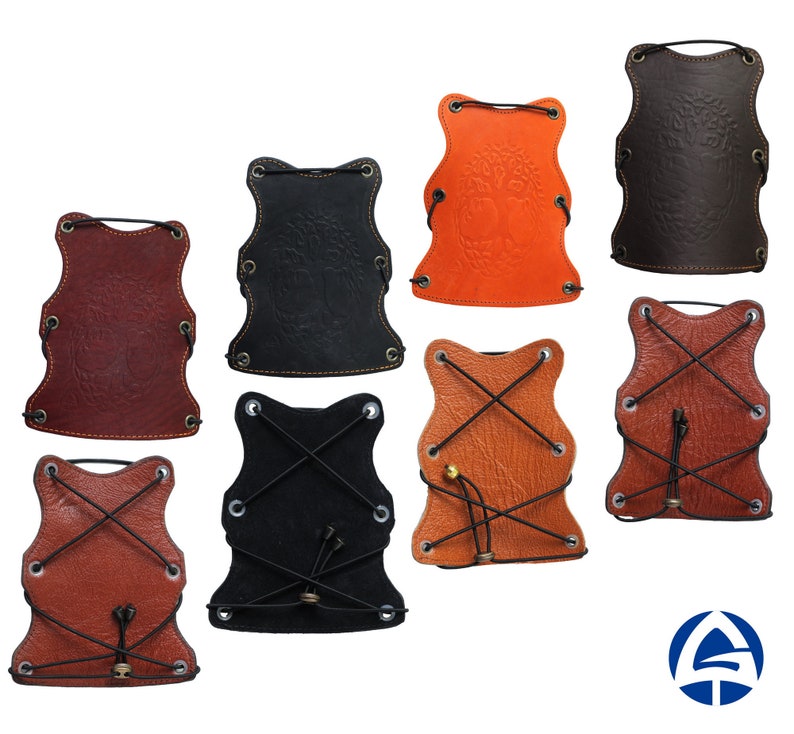 Embossed Leather Archery Arm Guard / Archery Cuffs / Arm Guard Etsy