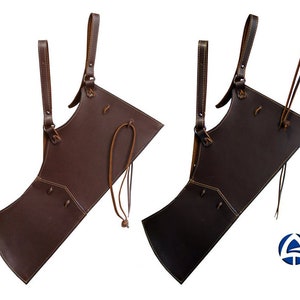 Classic Shaped Belt Fastened Leather Quiver With Laced Edges Etsy