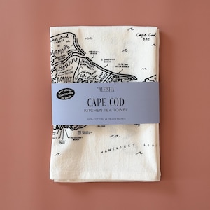 Cape Cod Map Tea Towel