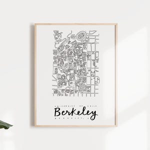UC Berkeley Campus Map Print