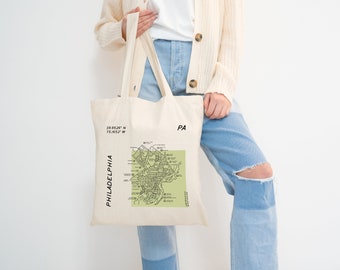 Philadelphia Map Tote