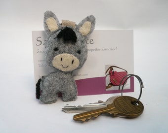 Donkey keyring,  ideal gift for donkey lovers