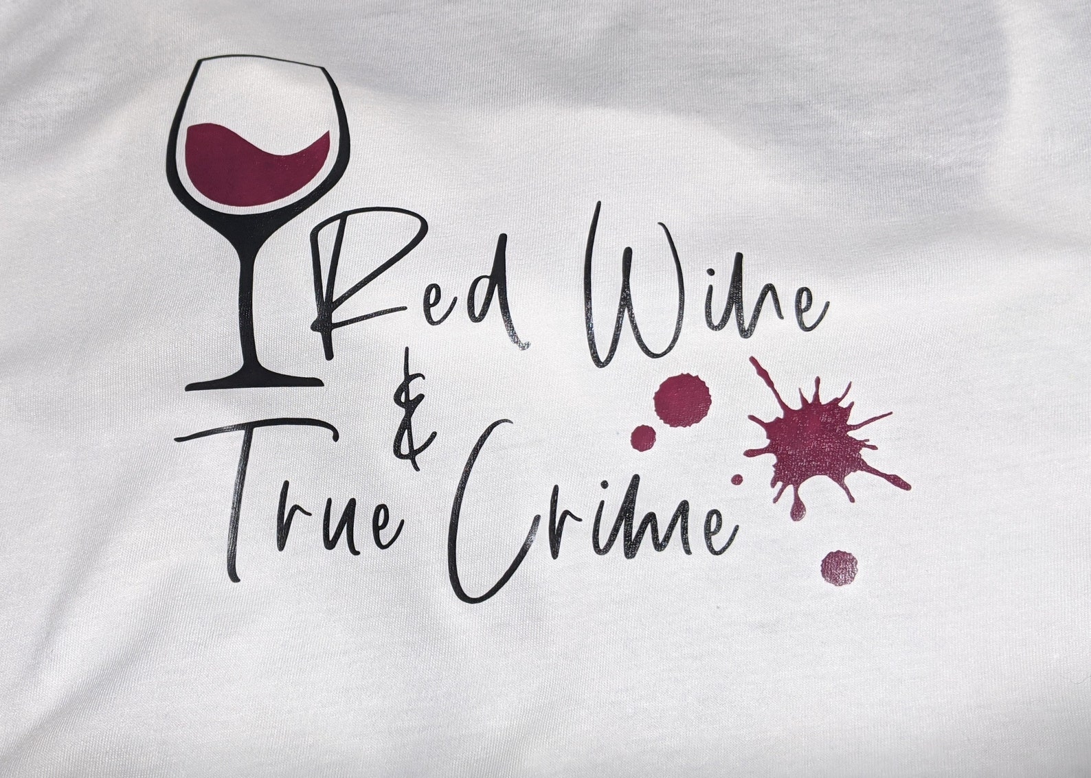 XL Red Wine and True Crime Women's Tank Etsy