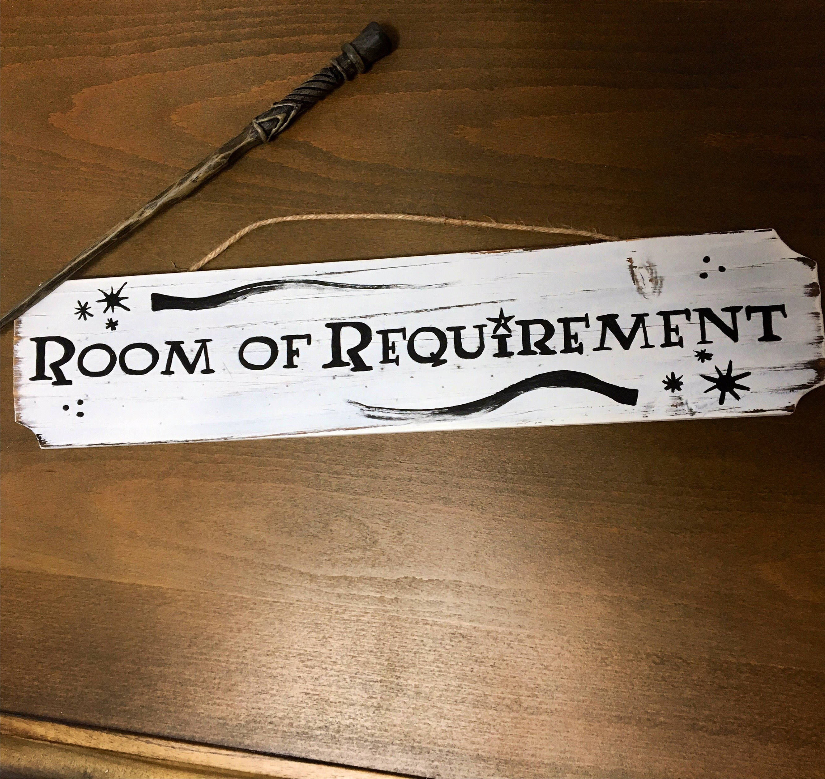 Harry Potter Wall Decor Room of Requirement sign. | Etsy